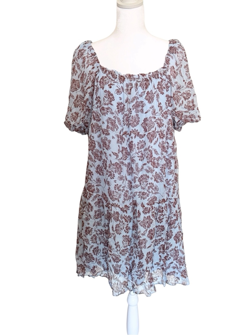 Madewell Puff-Sleeve Mini Dress in Floral - Picture 6 of 13